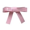 Gran lazo rosa de cuero de PU, hecho a mano, para sombreros, funda para teléfono móvil, zapatos con agujeros decorativos, venta al por mayor