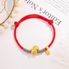Pulsera de Hilo Rojo Año del Caballo 2026 Pulsera Tejida a Mano Estilo Étnico Zodiaco Joyería de Año Nuevo