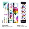 Set Exclusivo Transfronterizo de Amazon Papel de Regalo Colorido con Estampado Caliente Regalo de Cumpleaños Línea de Puntos Colorida Amor