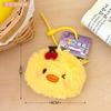 Bolsa de Monedas con Colgante de Animal Cereza de Peluche, Colgante para Joyería, Auriculares, Bolsa de Cosméticos, Colgante para Mochila de Niña