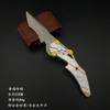 Peace Elite Cuchillo de Llama de Metal 22cm Modelo de Arma Accesorios Cuchillo Mariposa Cold Front sin Filo