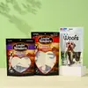 Bolsa de Embalaje de Alimentos Personalizada al por Mayor Sello de Ocho Lados Tridimensional Bolsa con Cierre Hermético para Frutos Secos y Snacks Bolsa de Plástico de Moda con Cierre para Comida de Perro