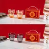 Serie de Juegos de Vasos de Vidrio para Agua de Regalo, Todas las Categorías de Bebidas Calientes, Seguro y Adecuado para Juegos de Vasos de Agua con Limonada, Venta al por Mayor
