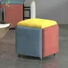 Banqueta Cubo Multifuncional com Armazenamento, Combinação Cinco em Um para Uso Doméstico, Banqueta de Mesa de Centro para Sala de Estar, Banqueta de Jantar, Banqueta Moderna Estilo Nórdico, Banqueta para Trocar de Sapatos