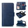 Para iPhone11 funda de cuero para teléfono móvil Samsung S20 plus color sólido patrón de cuero tarjetero apertura izquierda y derecha multifunción