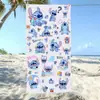 Toalla de Playa Estampada de Dibujos Animados Stitch, Toalla de Baño de Microfibra de Secado Rápido, Toalla Absorbente de Baño para el Hogar, Toalla de Playa para Nadar