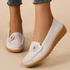 Zapatos Nuevos para Madres de Primavera y Otoño Zapatos de Frijol Mocasines para Mujer Moda Versátil Exclusivo Transfronterizo