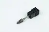 Cabeça de polimento de unha em formato de bala, removedor de cutícula de diamante e cabeça de polimento de unha, acessório universal para máquina de polimento elétrica