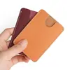 Capa Superior Piel de Vaca Ultra-delgado Porta Tarjetas Cuero Genuino Porta Tarjeta de Transporte Tarjeta de Acceso Porta Tarjeta de Metro