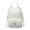 Mochila de un solo hombro estilo tweed, moderna y casual, nuevo estilo, nicho, estilo extranjero, color liso, bolso pequeño de moda para mujer