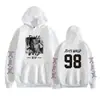 Sudadera con capucha de estilo nuevo, corte holgado, con estampado de mercancía del cantante europeo y americano Juice Wrld 2024 para adolescentes, hombres y mujeres