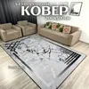 Alfombra para sala de estar estilo nórdico, resistente a la suciedad, resistente al desgaste, alfombra de terciopelo de cristal, área grande de cobertura total, alfombra para sofá y mesa de centro del hogar