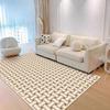 Alfombra de Sala de Estar Francesa Resistente a las Manchas y Fácil de Cuidar, Felpudo de Terciopelo Cristal, Área Grande, Cobertura Total, Manta para el Hogar, Dormitorio, Cabecera