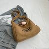 Bolso Nicho de Primavera Bolso Simple para Mujer 2025 Primavera Nueva Moda Color Puro Un Solo Hombro Bolso Dumpling Bolso Cruzado para Mujer
