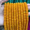 5x8mm Calcedônia Amarela Contas de Ábaco Acessórios para Roupas Botões Contas Decorativas Materiais Artesanais DIY Atacado em Estoque