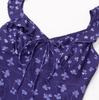 L25038-24 Inverno Nova Moda Francesa Sexy Deep V Envolve Peito Grande Sem Costas Pescoço Vestido Estampado