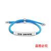 Pulseras Europeas y Americanas Trenzadas Multicolor Transfronterizas Mantén la Alegría y el Ánimo Regalos Inspiradores para las Fiestas con Pulseras de Acero Inoxidable Grabadas