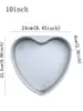 Forma de Bolo Coração com Fundo Removível Anodizado Chiffon 4 polegadas 6 polegadas 8 polegadas Uso Doméstico Grau Alimentício Assar Alumínio Anodizado Forma de Bolo