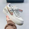 Zapatillas Casuales Macaron Originales de la Fuerza Aérea Af1 para Niñas con Suela Gruesa para Aumentar la Altura Zapatos Deportivos Versátiles para Viajes