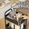 Pequeño estante de almacenamiento con ruedas para cocina, de pie, multicapa, adecuado para dormitorio, almacenamiento de snacks, baño móvil y estante de almacenamiento para inodoro