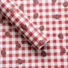 Papel de Regalo Cuadros Rojo y Blanco Retro 150g Engrosado Papel Kraft para Envolver Flores Material para Ramo de Flores Hecho a Mano DIY Arte Floral