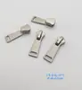 Cabeça de zíper de fábrica em estoque Não. 3 Não. 5 Não. Bolsa com zíper e puxador inferior de metal prateado brilhante com 8 pérolas