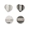 Plata de ley S925, pulido, forma de corazón, cuentas espaciadoras redondas, cuentas sueltas en forma de corazón, cuentas para ensartar DIY, pulsera de cristal, accesorios de joyería de plata