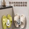 Estante para pantuflas de baño sin perforaciones, artefacto para guardar zapatos de inodoro, montado en la pared, estante escurridor para puerta de inodoro