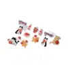 Pegatina de Uña Artística Invierno Cálido Caqui Ruyi Gato Linda Pegatina de Uña Artística Perro Gato Decoración de Uña Adhesiva Impermeable DIY