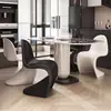 Cadeira de Jantar Moderna Nórdica para Uso Doméstico, Cadeira Minimalista para Discussões, Cadeira Tendência com Encosto de Plástico, Cadeira Pan Dong, Banqueta de Maquiagem