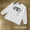 Erd Americano Melancólico Rico Segunda Generación Holgado Casual Versátil Diseño de Nicho Camiseta Base Otoño e Invierno Camiseta Transfronterizo