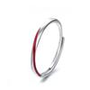 Anillo de pareja de plata esterlina s925 con diseño de árbol de amores y flores de espinas para hombres y mujeres, estilo coreano, regalo simple para estudiantes para el Día de San Valentín.