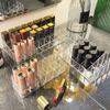 Caja de Lápices Labiales Acrílica Transparente Trapezoidal de 36 Compartimentos Soporte para Cosméticos Lápiz Labial Soporte para Lápiz Labial Caja de Almacenamiento de Cosméticos de Escritorio