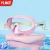 Nuevas Gafas de Natación Profesionales para Niños con Marco Grande, Impermeables y Antivaho, con Protección para la Nariz y Tapones para los Oídos, Gafas de Natación de Silicona