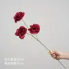 Flores artificiales de rosa, ramo de flores falsas de plástico de alta gama para el Día de San Valentín, decoración del hogar, arreglo floral decorativo para sala de estar y mesa de comedor