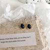 Azul ~ Pendientes de Nuevo Estilo Coreano Combinables para Mujer Pendientes Frescos Pendientes Simples de Celebridad de Internet Dulces Elegantes Pendientes