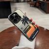 Funda Protectora Mate Anticaída Popular Creativa Estilo Resort Árbol de Coco Atardecer para iPhone 16 15 17 de Tk