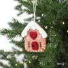 NUCHI Adornos Navideños Transfronterizos de Fieltro de Lana Papá Noel Muñeco de Nieve Casa de Jengibre Decoración Navideña Adornos para el Árbol de Navidad