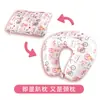 Partículas de espuma de color sólido Almohada en forma de U almohada de viaje protección del cuello almohada en forma de U relleno EPS almohada para avión impresión digital siesta