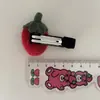 Lindo Pasador de Pelo de Fresa Tejido Tridimensional para Niños Diadema Paquete Doble Pasador de Pelo para Bebé Pinza Lateral Banda Elástica