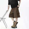 Pantalones cortos casuales de moda de verano para hombre con estampado de espigas de trigo, de moda, holgados, versátiles, de pierna recta, de pierna ancha, de cinco puntos de largo