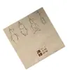 Color Madera Natural Servilletas de Papel Personalizadas Logo Cafetería Tienda de Postres 25*25 Servilletas de Cóctel al por Mayor