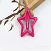 Horquilla pequeña de estrella de cinco puntas transfronteriza, estilo coreano, tocado, hecha a mano, accesorios de joyería DIY, accesorios para el cabello de niños, horquilla de plástico