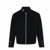 Chaqueta Casual Nueva para Hombre 2026, Estilo Vintage, Marca de Moda, Cuello Alto, Chaqueta Abrigo Juvenil de Gamuza