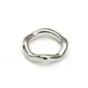 Anillo de Acero de Titanio Elegante con Forma de Ola Asimétrica de Nicho Transfronterizo Europeo y Americano para Mujer, Pulsera Sencilla y Versátil Estilo Pareja Oro de 18K