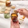 Frascos de vela personalizados con tapones de madera marrón, tazas de vela perfumada de vidrio mini de 200 ml al por mayor en stock, frascos de Biblia para DIY