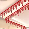 Guirnaldas de boda, decoraciones para el techo de la sala de estar, cortinas festivas, adornos de personaje "feliz", techo, dormitorio, habitación, juego de decoración para la habitación de bodas, techo