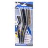 Cepillo de limpieza tipo cepillo de dientes dos grandes y pequeños 7 pulgadas 9 pulgadas tarjeta 3 piezas mini cepillo eliminación de óxido y descontaminación cepillo de dientes industrial
