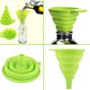 Embudo Plegable de Silicona Multifuncional Portátil Mini Cocina Retráctil Escurridor de Aceite Herramienta Doméstica para Dispersar Líquidos