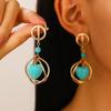 Joyería Bohemia Transfronteriza Europea y Americana con Cuentas de Amor Turquesa Juego Collar Pulsera Tobillera Cadena de Cintura Joyería para Mujeres